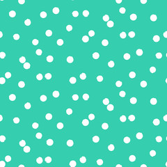 Ditsy vector polka dot pattern