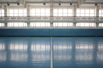 Interior of a sport hall for soccer or handball