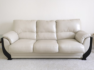 Fototapeta premium The image of a light sofa