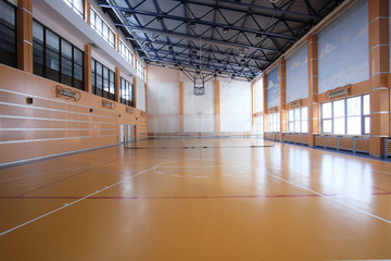 Interior of a tennis hall