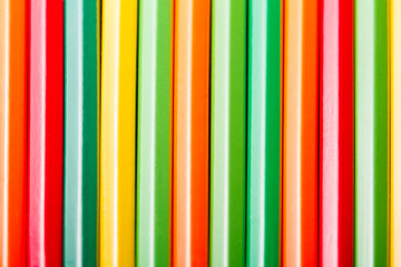 Group of Color pencils is vertical close up