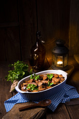 Eggplant casserole - Melitzana Me Kreas