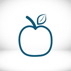 apple icon stock vector illustration flat design
