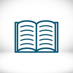 open book icon stock vector illustration flat design