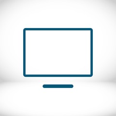 computer monitor icon stock vector illustration flat design