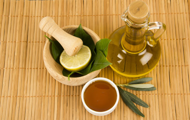 Green Leaves With Honey and Olive Oil