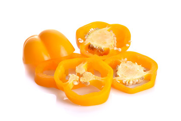 Sweet peppers on a white background