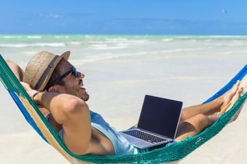 Digital nomad, entrepreneur working online.