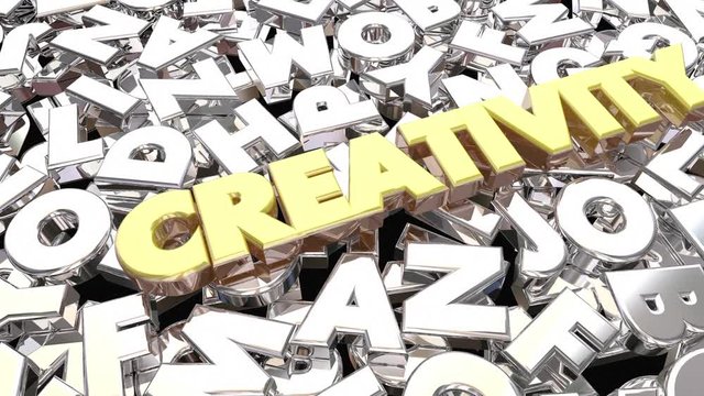 Creativity Imagination Word Letters Ideas 3d Animation