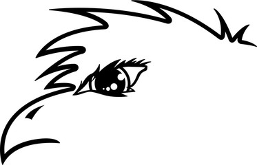 Simple Eagle Head Graphic