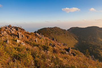 Landscape view of Chiang dao mountain area, Chiang mai, Thailand.