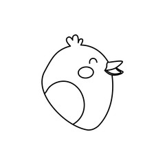 chicken farm animal icon vector illustration graphic design