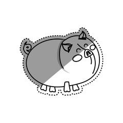 Pig farm animal icon vector illustration graphic design