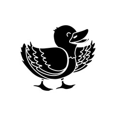 duck farm animal icon vector illustration graphic design