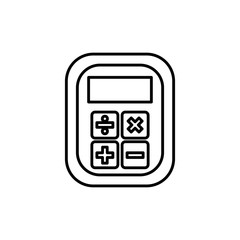 Calculator device isolated icon vector illustration graphic design