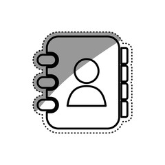 Adress book symbol icon vector illustration graphic design