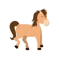 Horse farm animal icon vector illustration graphic design