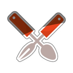 Kitchen cook utensil icon vector illustration graphic design