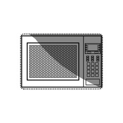 Microwave cookware equipment icon vector illustration graphic design