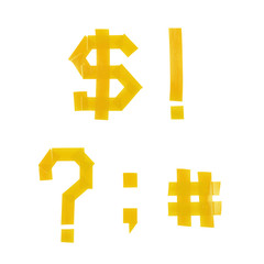 Fototapeta premium Set of punctuation marks and symbols