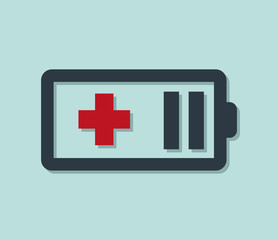 Battery with Red Plus