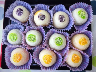 Colorful Chinese pasty background