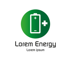 Battery with Red Plus Logo