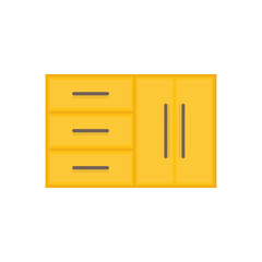 Kitchen cabinet design icon vector illustration graphic design