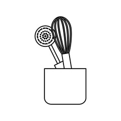 Kitchen cook utensil icon vector illustration graphic design