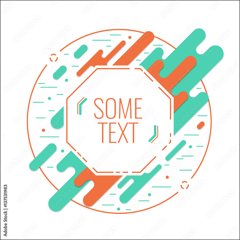 Aufkleber element for design dynamic wavy form with irregular parallel rounded lines. background for banner, c