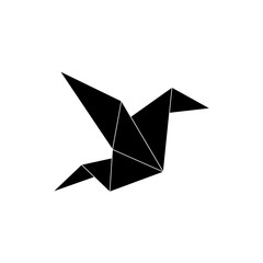 origami paper art icon vector illustration graphic design