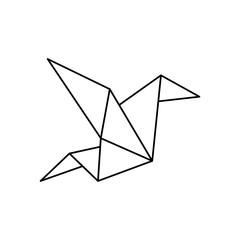 origami paper art icon vector illustration graphic design - obrazy, fototapety, plakaty