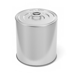 Tin Can Food Packaging.3D Illustration