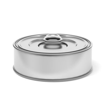 Tin Can Food Packaging.3D Illustration