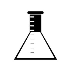 laboratory test tube chemisty pictogram vector illustration eps 10