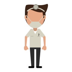 doctor specialist mask medical vector illustration eps 10