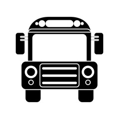 school bus transport design pictogram vector illustration eps 10