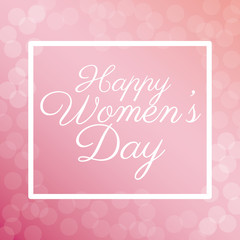 happy womens day poster bubbles background vector illustration eps 10