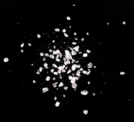 Wandcirkels plexiglas salt on black © rufar
