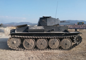 Fototapeta na wymiar Real german tank