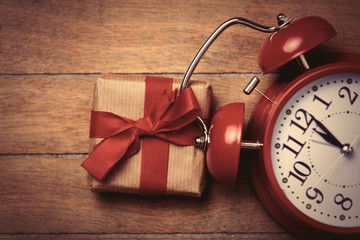 gift and clock