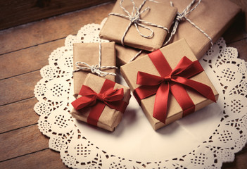 gifts on napkin