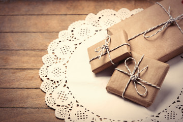 gifts on napkin