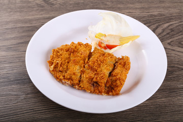 Crispy Pork with cheese