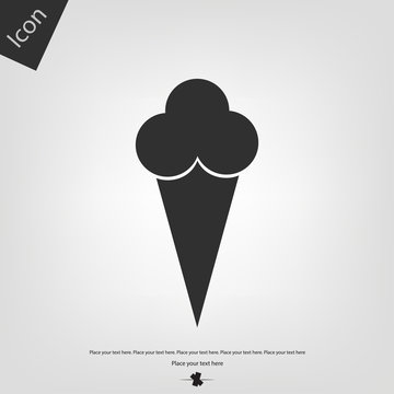 Ice cream vector icon