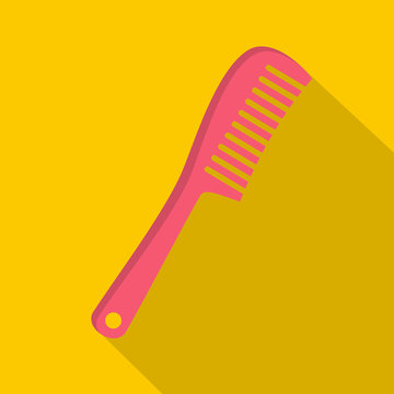 Comb icon, flat style