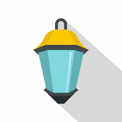 Street light icon, flat style