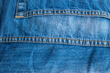 Fototapeta premium Blue Jeans and Stitches Texture