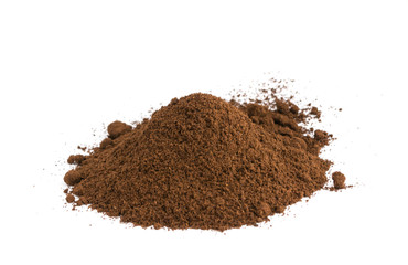 Medium Roast Fine Grinding Coffee Isolated