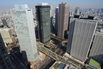副都心新宿の高層ビル群